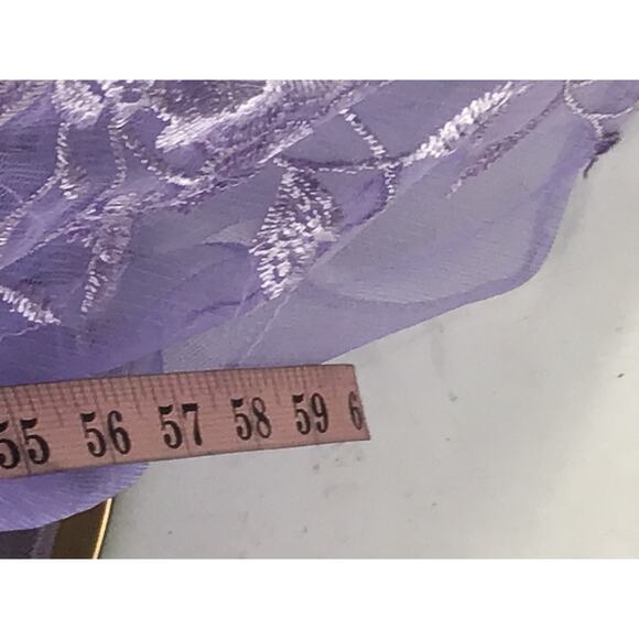 FORMAL 16W Plus Purple Lilac Beaded Quinceanera Ball Gown Maxi Dress NEW B111 - Picture 3 of 8